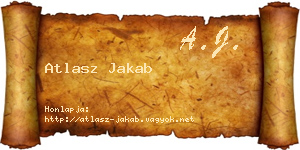 Atlasz Jakab névjegykártya